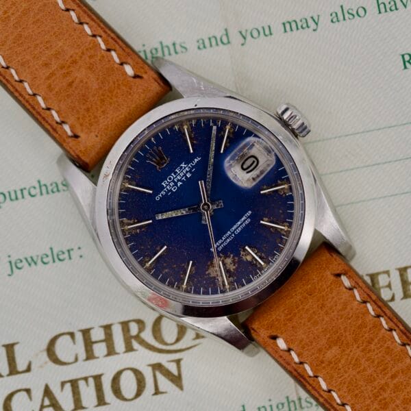 Rolex Oyster Perpetual Date 1500 Blue Dial - Image 1