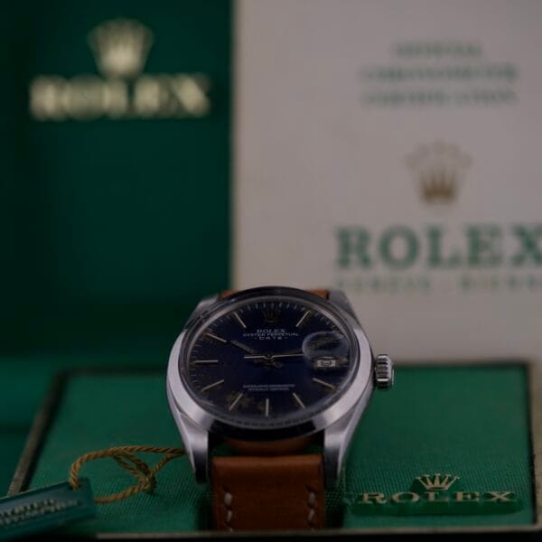 Rolex Oyster Perpetual Date 1500 Blue Dial - Image 11
