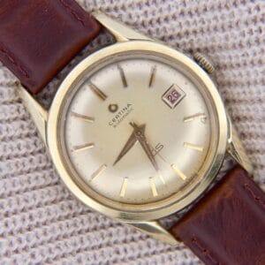 A close up of a watch