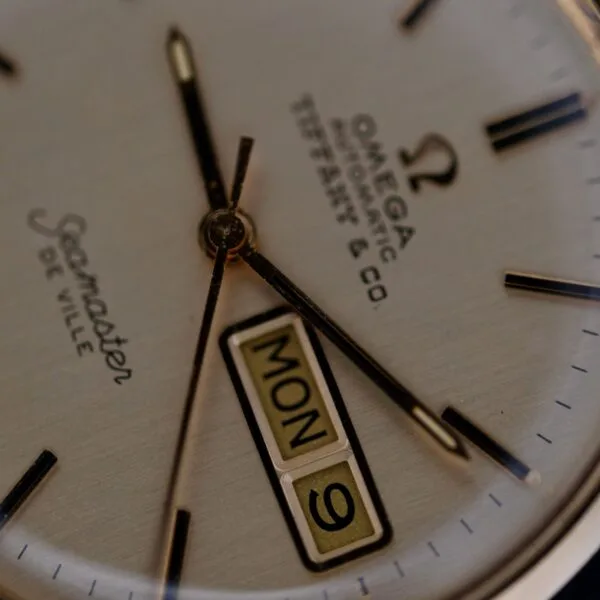 A close up of a watch