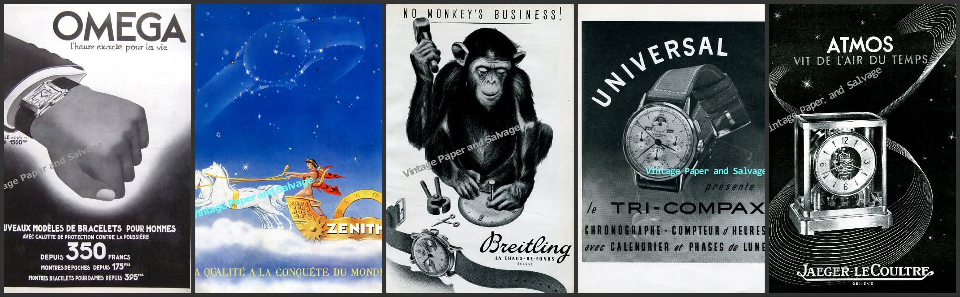 How the Quartz Crisis Nearly Ended Swiss Watchmaking 1 a collage of posters