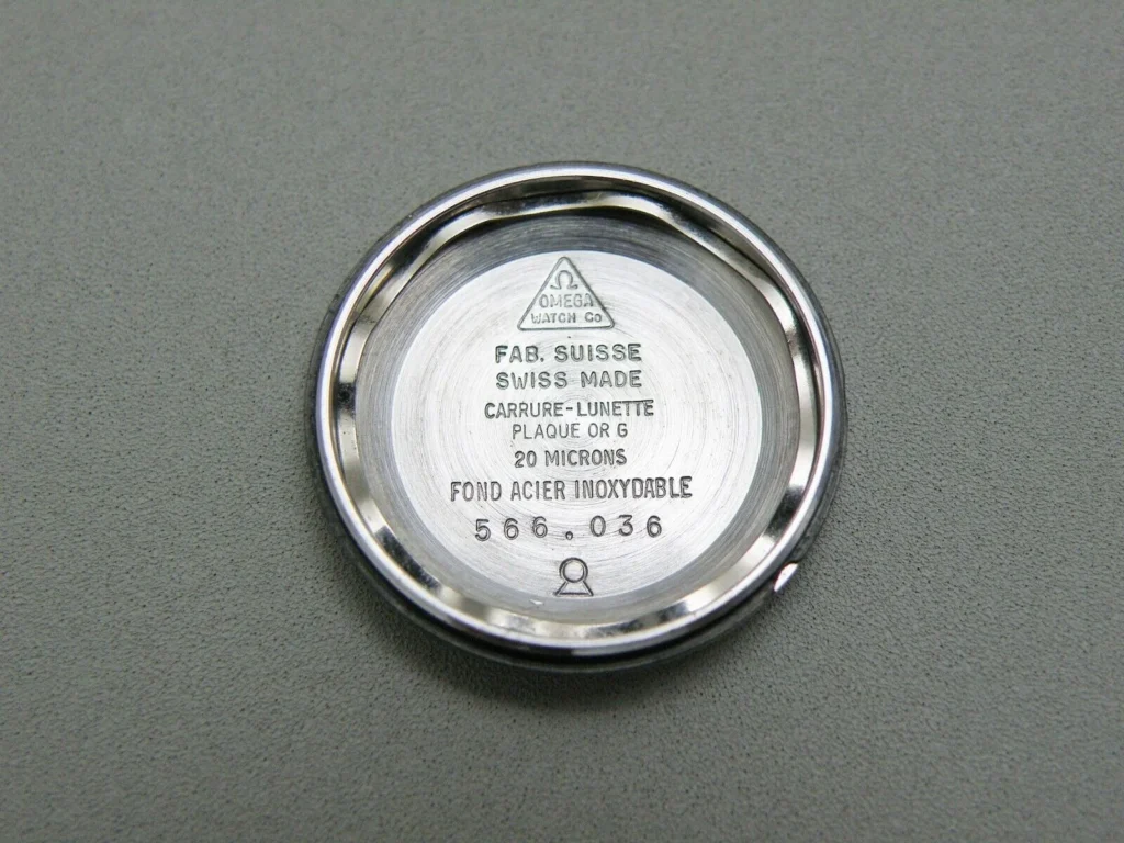 An Expert's Guide to Omega Reference Numbers 1 Image of caseback of a watch showing an omega reference number.