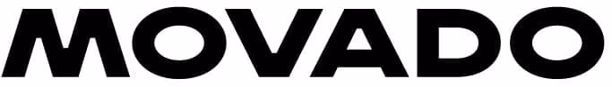 The word “MOVADO” in bold, black, uppercase letters on a white background.