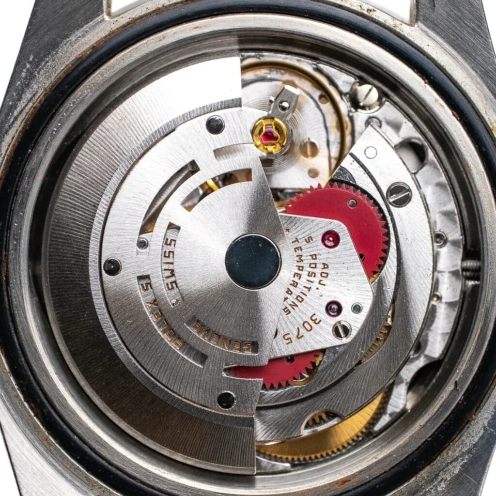 A close up of a watch.