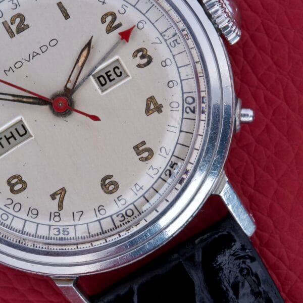 Movado Triple Calendar Ref. 14819 In Stainless Steel Manual Wind Cal. 475 - Image 3