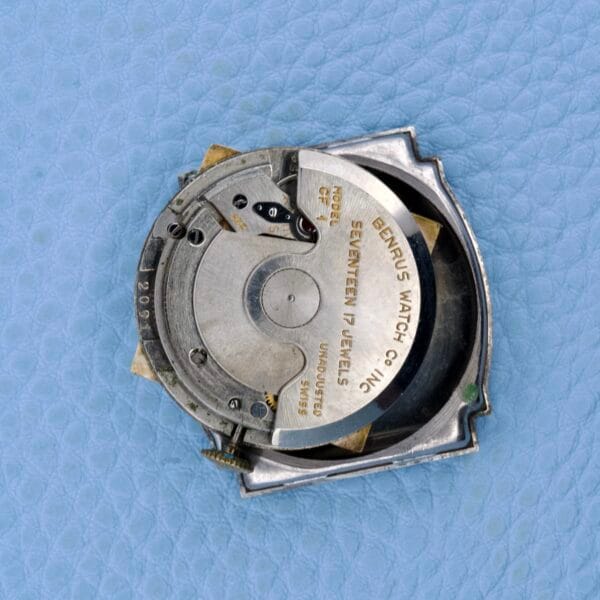 Benrus Three Star Automatic Model CF 1 Gold Plated Square Case - Image 10