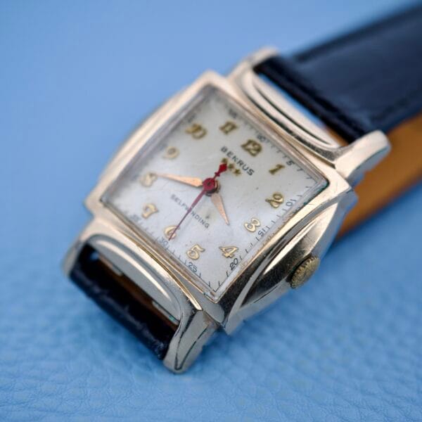 Benrus Three Star Automatic Model CF 1 Gold Plated Square Case - Image 2