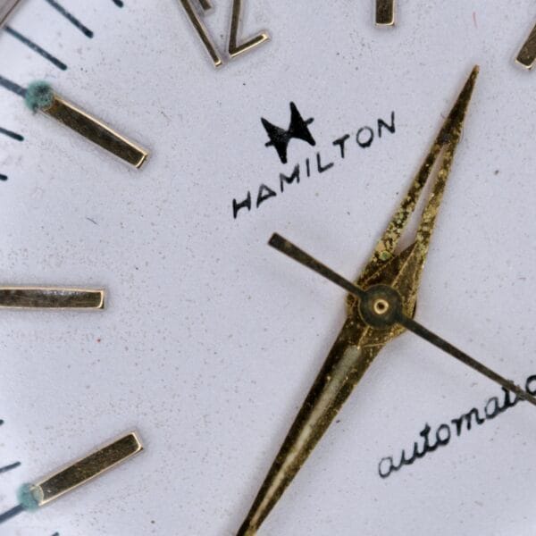 1950's Hamilton Automatic 10k RGP Case With White Dial - Image 2