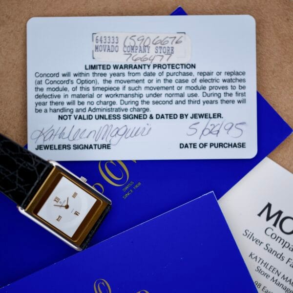 Concord Delirium Ref. 15-90-667 G Quartz Box & Papers - Image 10