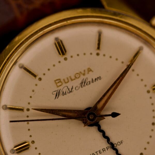 Bulova Wrist Alarm Gold Tone Case Manual Wind Cal. 11AERC - Image 2