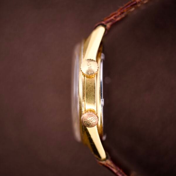 Bulova Wrist Alarm Gold Tone Case Manual Wind Cal. 11AERC - Image 4