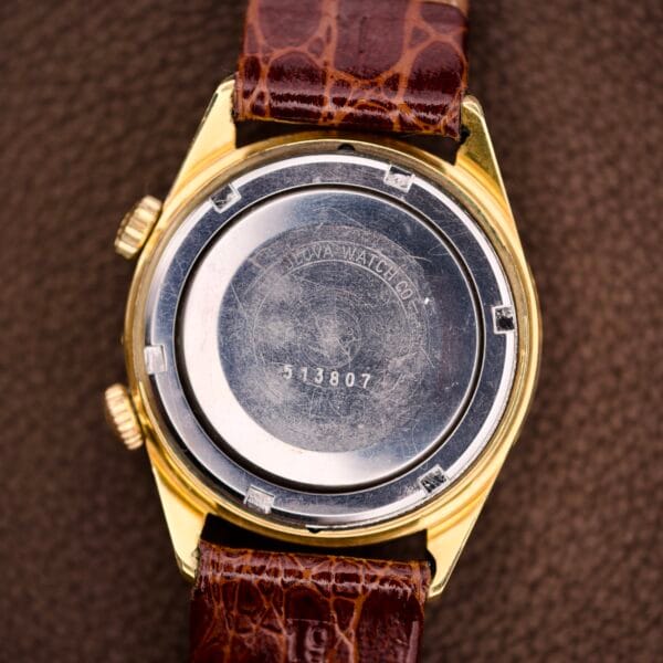 Bulova Wrist Alarm Gold Tone Case Manual Wind Cal. 11AERC - Image 5