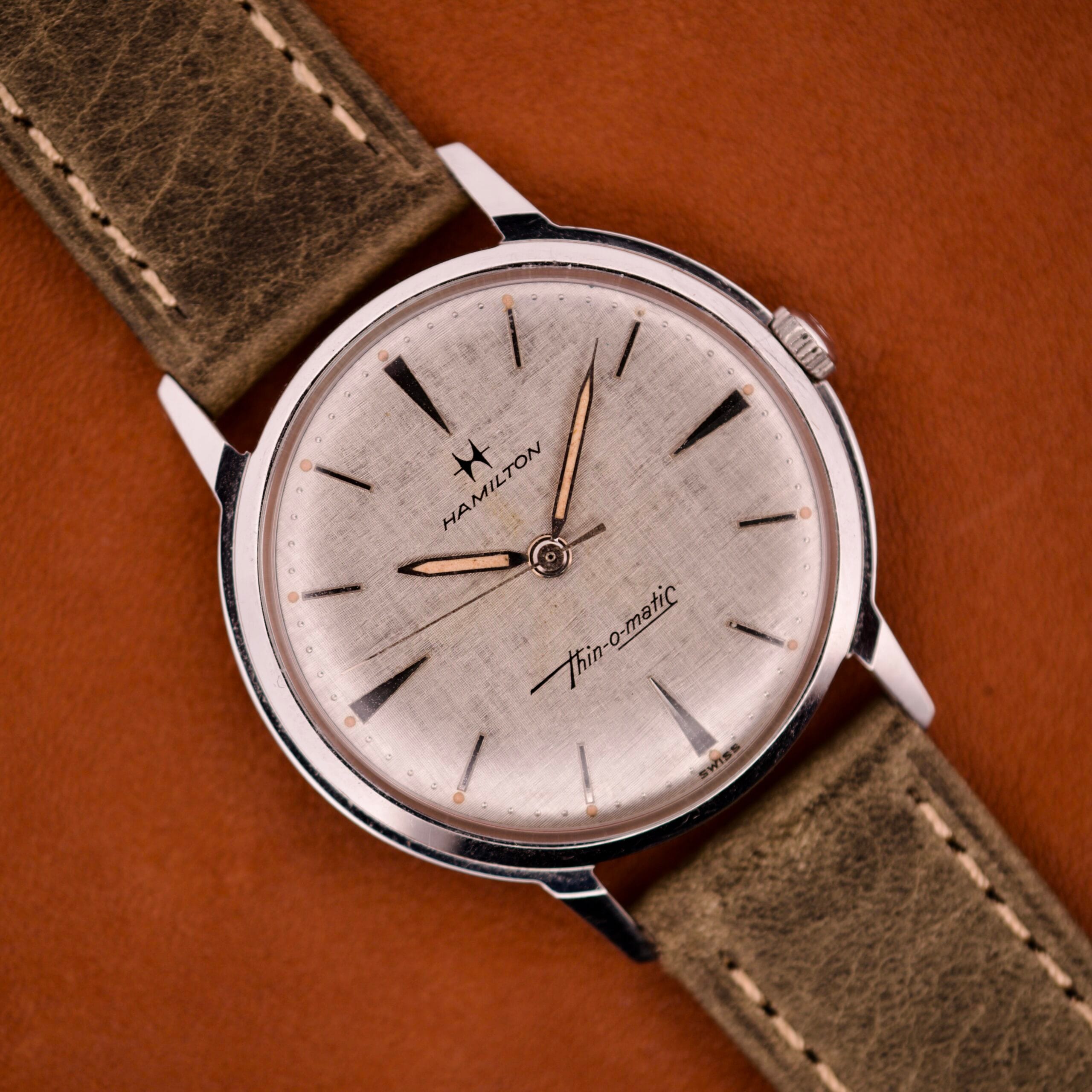 DSCF7807 Hamilton Thin-O-Matic Linen Dial Micro Rotor Cal. 663 - Image 1