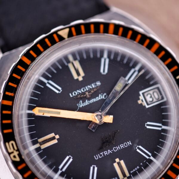 Longines Ultra Chron Diver Ref. 7970-4 Balkelite Bezel Stainless Steel - Image 3