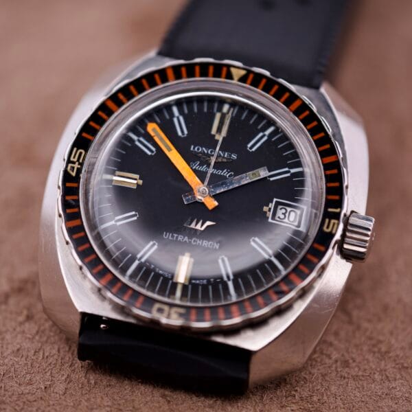 Longines Ultra Chron Diver Ref. 7970-4 Balkelite Bezel Stainless Steel - Image 6