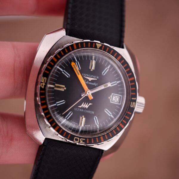 Longines Ultra Chron Diver Ref. 7970-4 Balkelite Bezel Stainless Steel - Image 8
