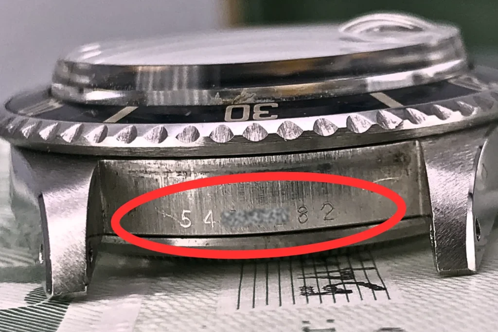 Serial number engraving in between the lugs at 6 oclock 1024x682 1