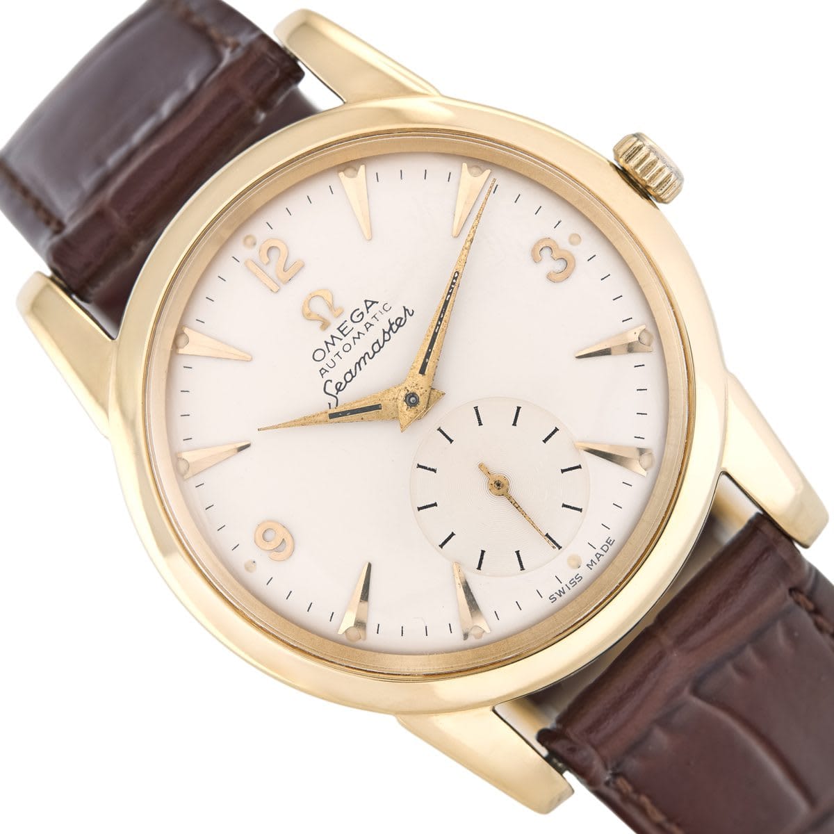 Omega Seamaster 2576 6 Omega Seamaster Model Ref.2576 18ct 1950 | Vintage Gold Watches