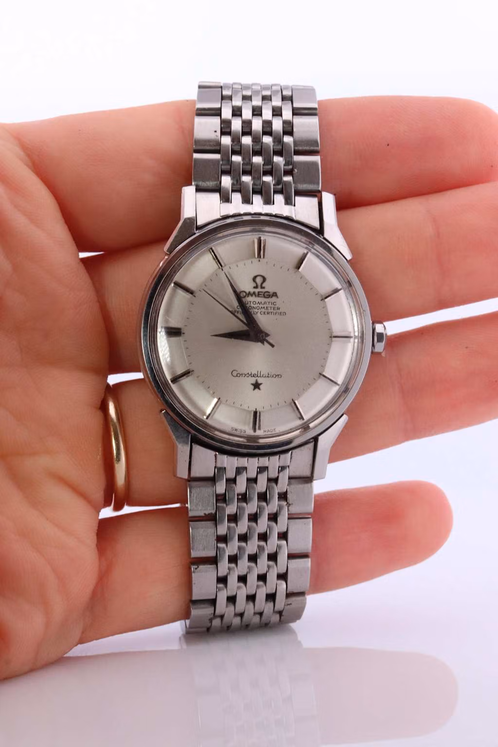 OMEGA Constellation Pie Pan Automatic Mens Watch. Ref 167.005 Stainless  Steel