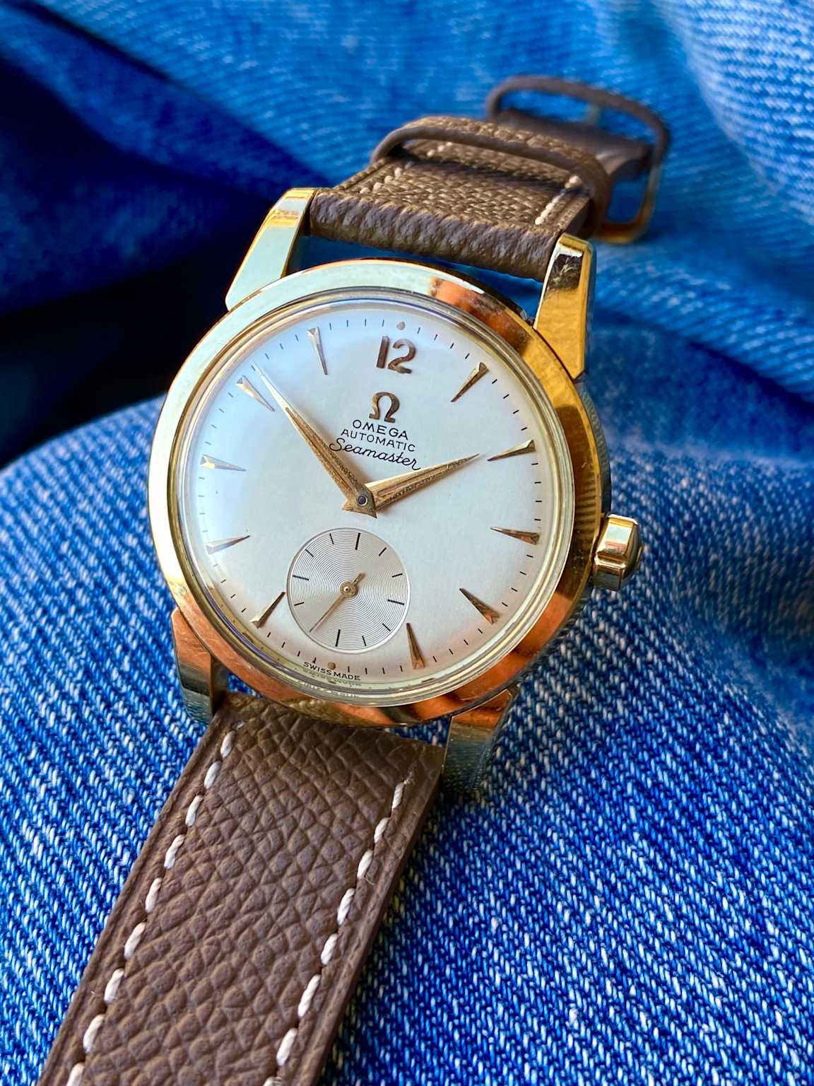 1956 Rare Omega Seamaster "Beefy lugs" with interesting 