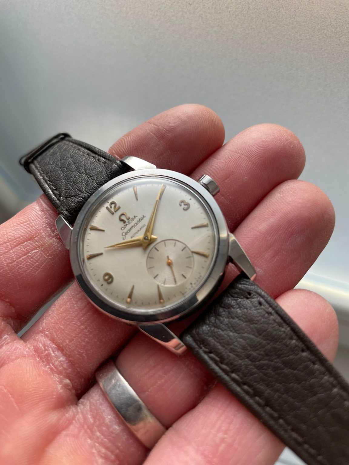 Omega Seamaster 2826 5 1954 Omega Seamaster "beefy lugs" in pristine condition