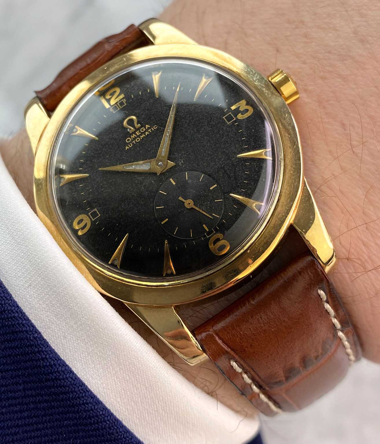 Serviced Omega 36mm Jumbo Vintage Automatic Automatik 2494 