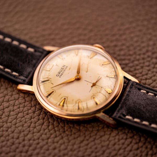 Gruen Precision 510 Caliber Manual Wind 17 Jewels Patina Dial - Image 5