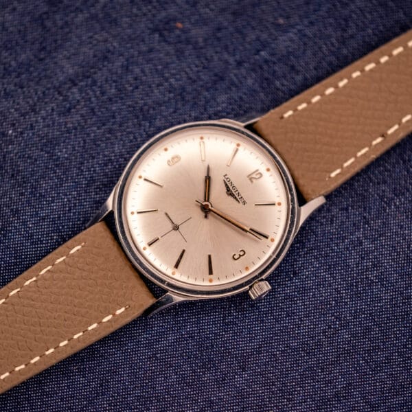 Longines Ref. 2546 Silver Sunburst Dial Manual Wind Cal. 370 - Image 5