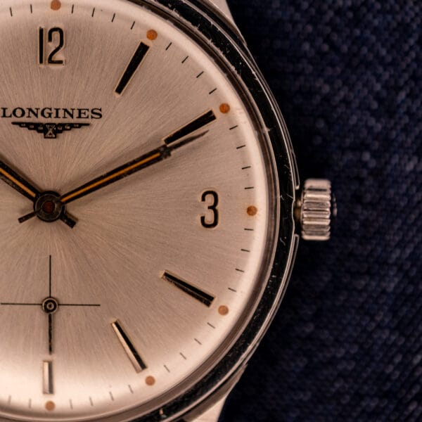 Longines Ref. 2546 Silver Sunburst Dial Manual Wind Cal. 370 - Image 3