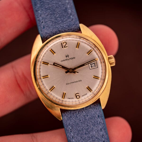 Hamilton Automatic Date Silver Sunburst Dial Cal. 821 - Image 12