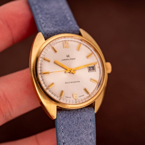 Hamilton Automatic Date Silver Sunburst Dial Cal. 821 - Image 11
