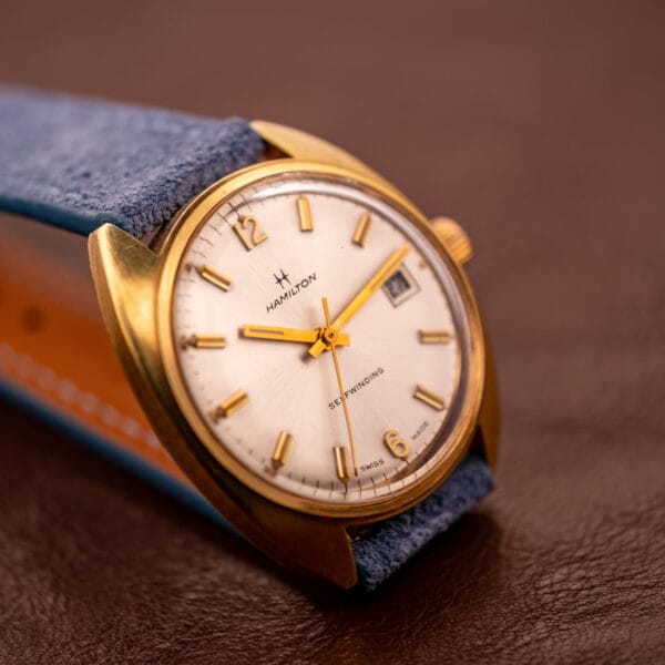 Hamilton Automatic Date Silver Sunburst Dial Cal. 821 - Image 10