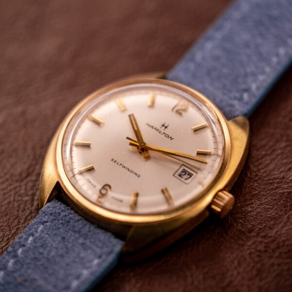 Hamilton Automatic Date Silver Sunburst Dial Cal. 821 - Image 5
