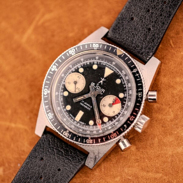 Le Jour Triton Double Register Chronograph Diver Landeron 248 - Image 3