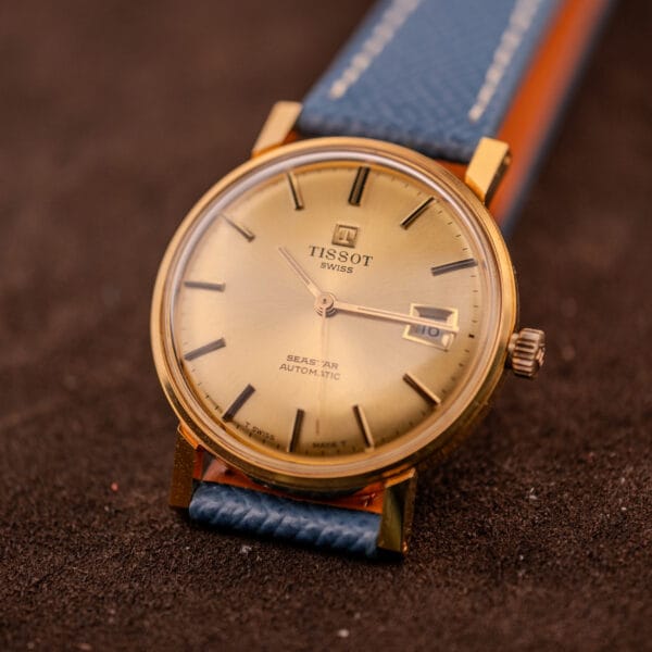 Tissot Seastar Automatic Date Ref. 44-520-4 Gold Sunburst Dial - Image 13