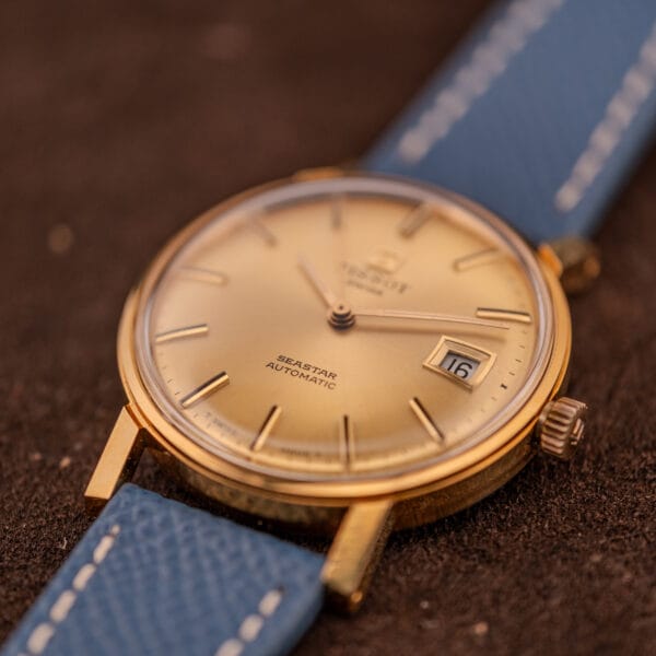 Tissot Seastar Automatic Date Ref. 44-520-4 Gold Sunburst Dial - Image 4