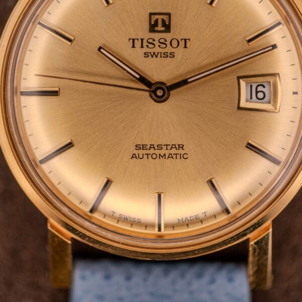 Tissot Seastar Automatic Date Ref. 44-520-4 Gold Sunburst Dial - Image 7