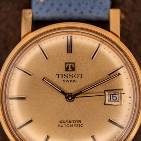 Tissot Seastar Automatic Date Ref. 44-520-4 Gold Sunburst Dial - Image 2