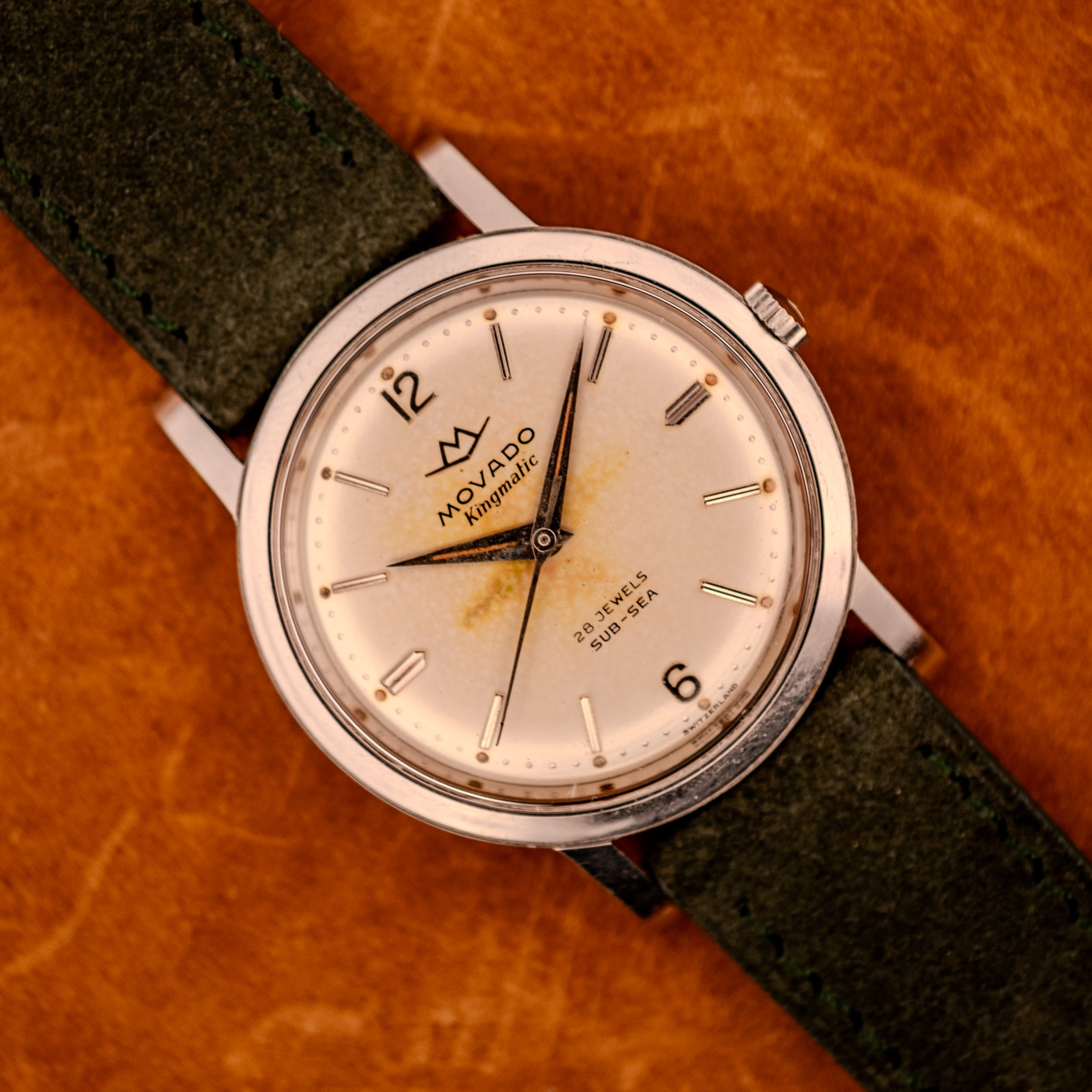 ottuhr-1153 Movado Kingmatic Ref. 15151 28 Jewels Cal. 531 Stainless Sub-Sea - Image 1