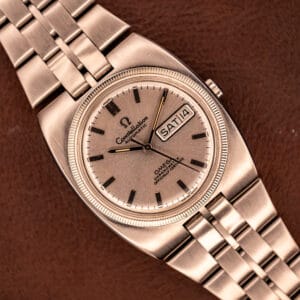 Omega Constellation 168.045 stainless steel jumbo on original 1155/146 integrated bracelet, factory silver dial