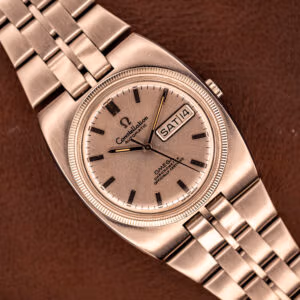 Omega Constellation 168.045 stainless steel jumbo on original 1155/146 integrated bracelet, factory silver dial