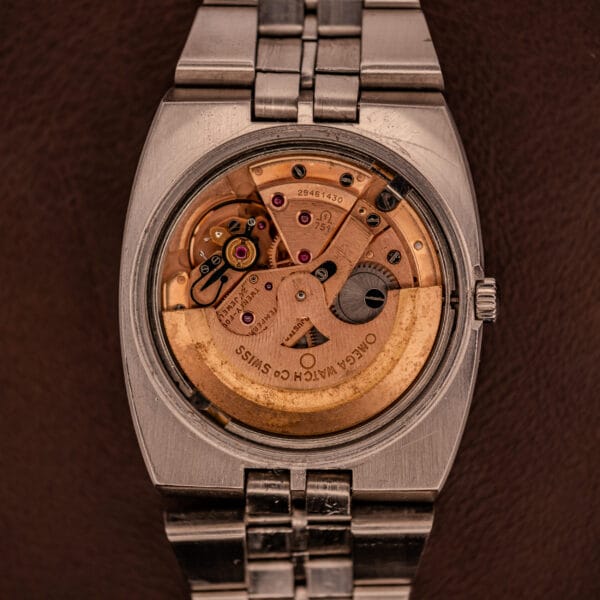 Omega caliber 751 chronometer-certified day-date automatic movement with copper-plated bridges, serial 29461430