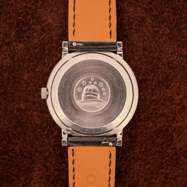 Omega Constellation 157.0001 caseback Constellation observatory medallion with eight-star border