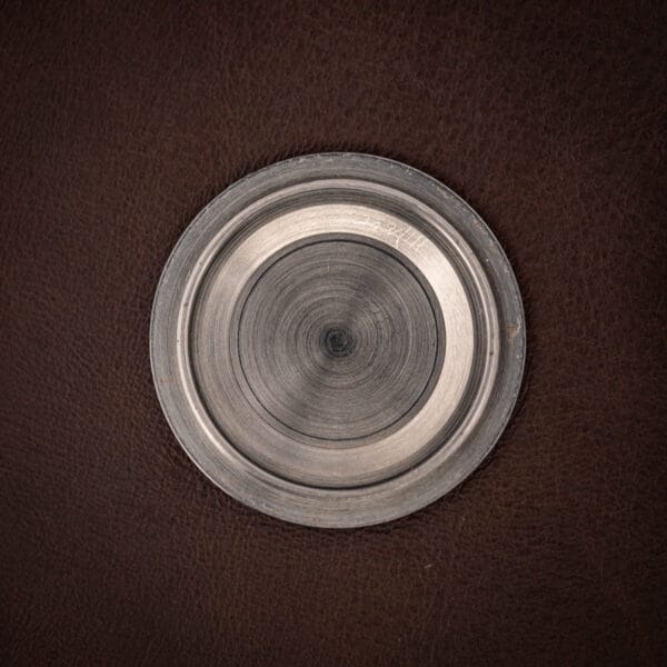 Aquastar Geneve Atoll Ref. 1001 inside view of the stainless steel screw-down caseback showing concentric machining