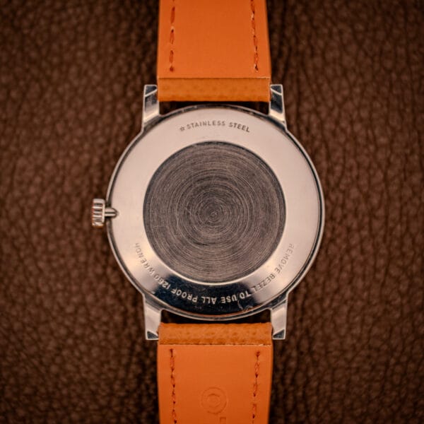 Longines Flagship 2821-285 stainless steel snap caseback stamped STAINLESS STEEL with star symbol and ALL PROOF 1260 WRENCH instruction