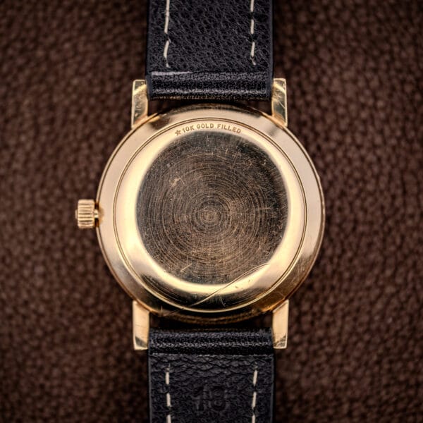 Girard-Perregaux Gyromatic snap caseback stamped ★10K GOLD FILLED with concentric machining marks