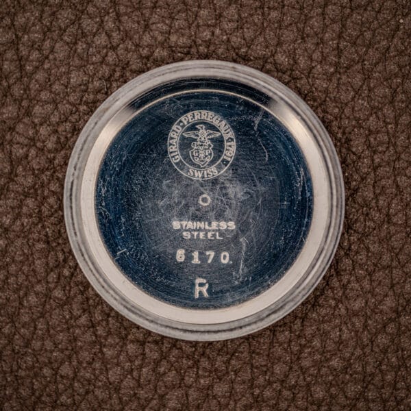 Girard-Perregaux 6170 inner caseback stamped GIRARD-PERREGAUX SWISS STAINLESS STEEL 6170