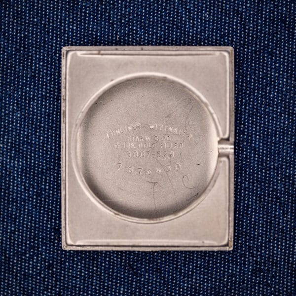 Longines-Wittnauer inner caseback stamped STAR W. C. CO. 10K GOLD FILLED reference 3007-528