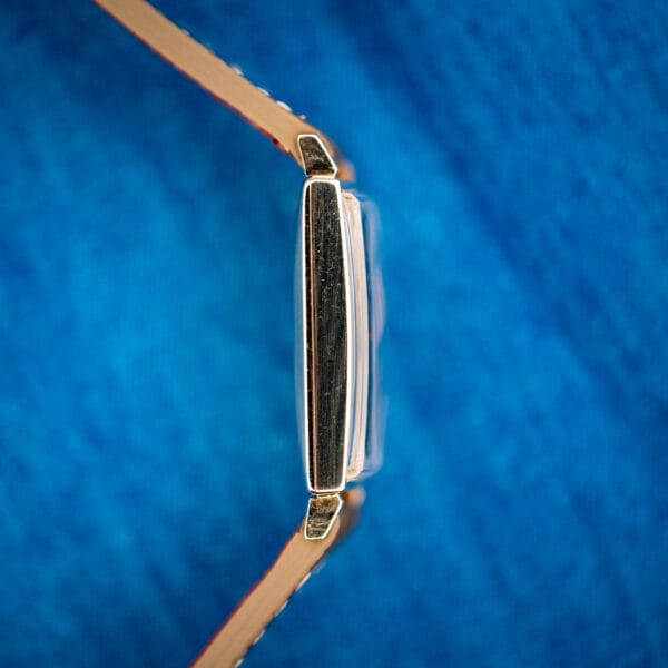 Longines 3007-528 opposite case profile, slim 10k gold-filled tank case and lugs