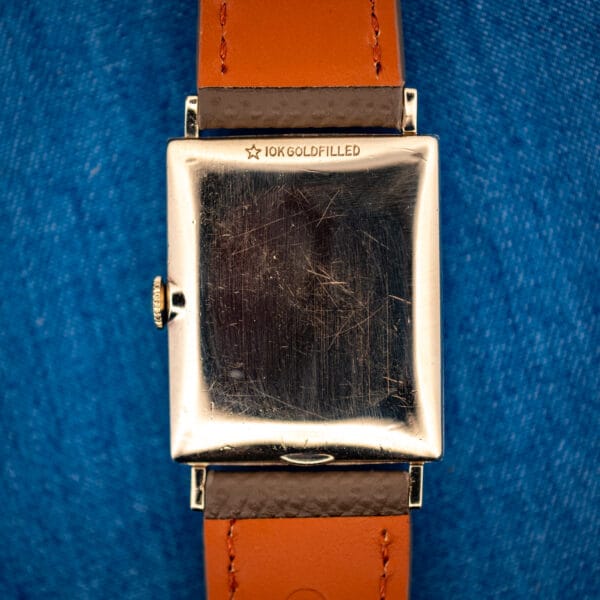 Longines 3007-528 outer caseback stamped star 10K GOLDFILLED with honest handling marks